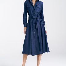 Sukienka jeansowa zapinana na napy S240 Denim – Nife