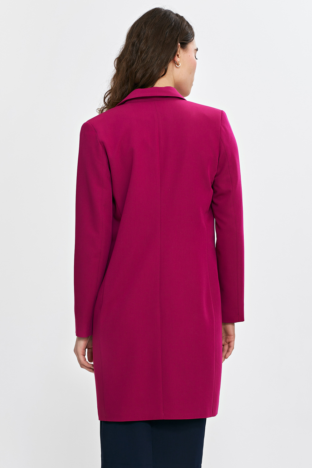 Marynarka płaszczyk Z81 Fuksja - Nife - obrazek 4
