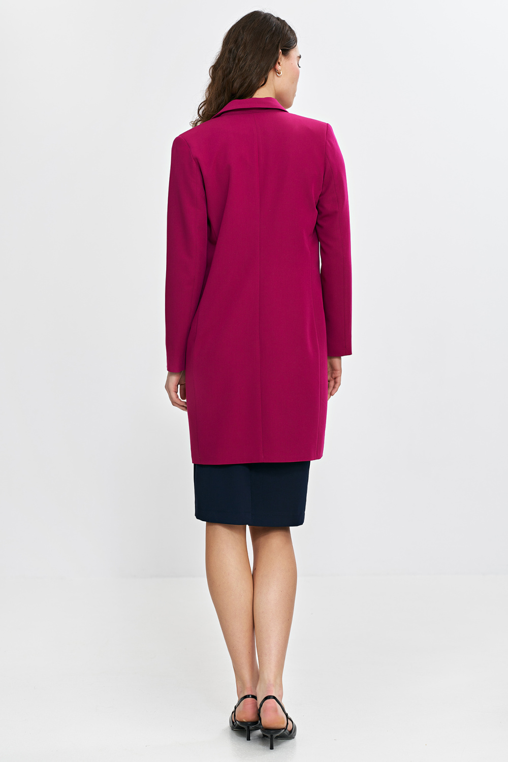 Marynarka płaszczyk Z81 Fuksja - Nife - obrazek 5