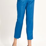 Spodnie Niebieskie spodnie chino SD70 Blue - Nife