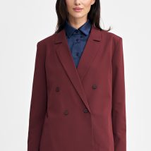 Marynarka oversize, dwurzędowa Z69 Bordo – Nife