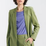 Marynarka lniana Z55 Green Pistacja - Nife