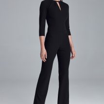 Kombinezon z pęknięciem na dekolcie KM12 Black – Nife