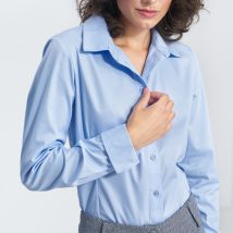 Elegancka błękitna koszula K71 Błękit – Nife