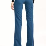 Lazurowe spodnie z rozszerzaną nogawką SD61 Lazur - Nife - obrazek 4