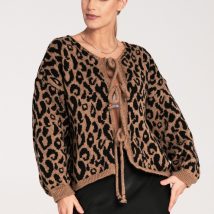 Sweter Damski Model M1094 Black/Beige – Figl