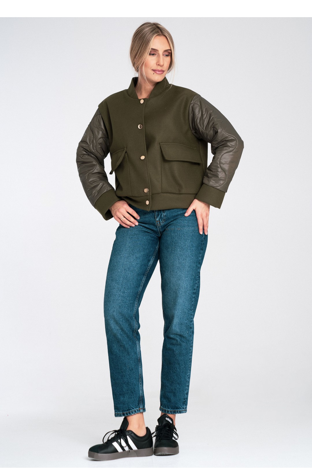 Kurtka Damska Model M1097 Oliwka - Figl - obrazek 3