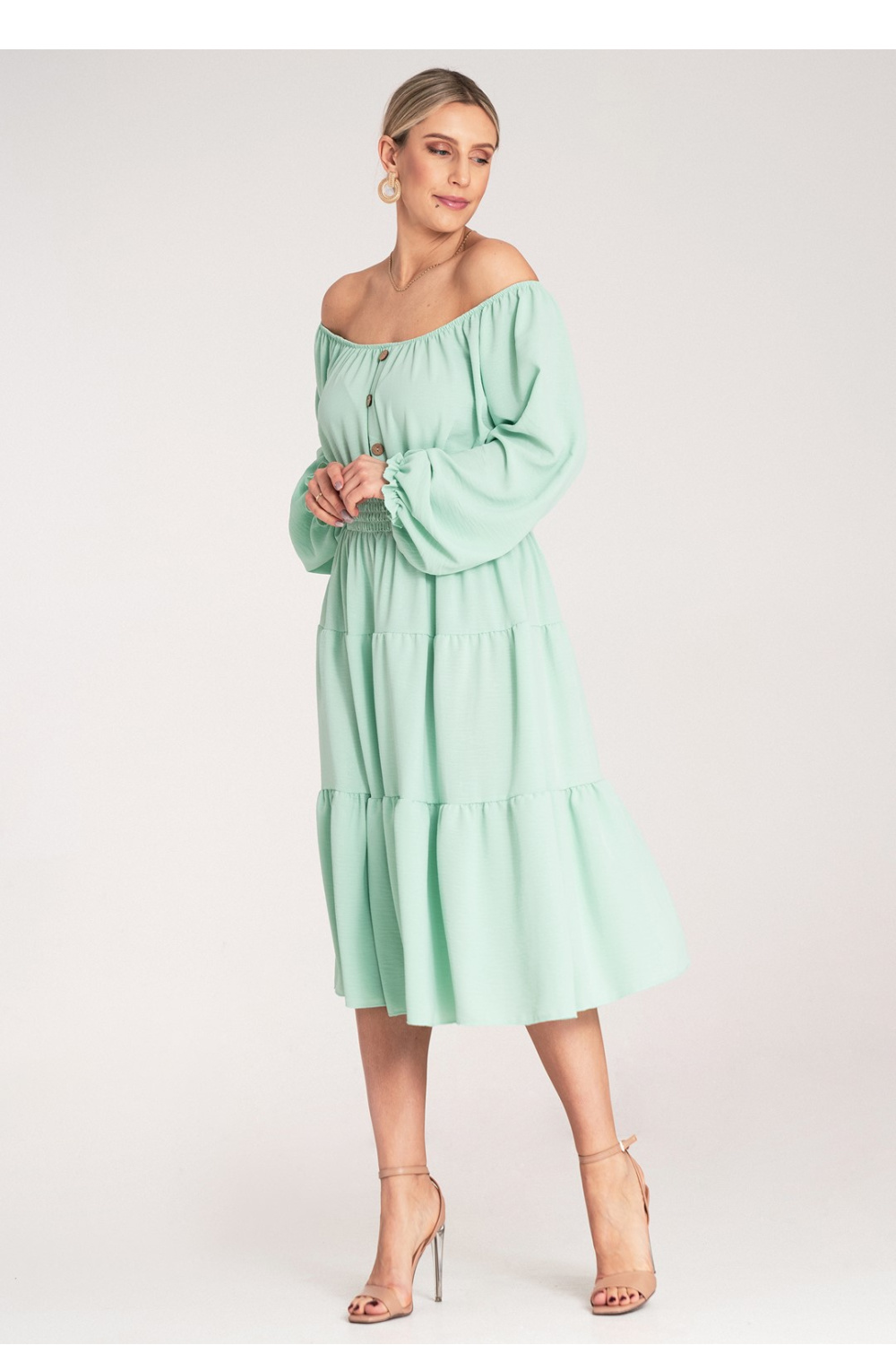 Sukienka Model M1169 Green - Figl - obrazek 5