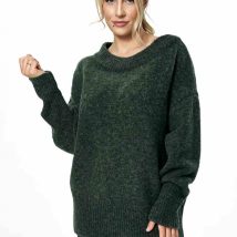 Sweter Damski Model M882 Dark Olive – Figl