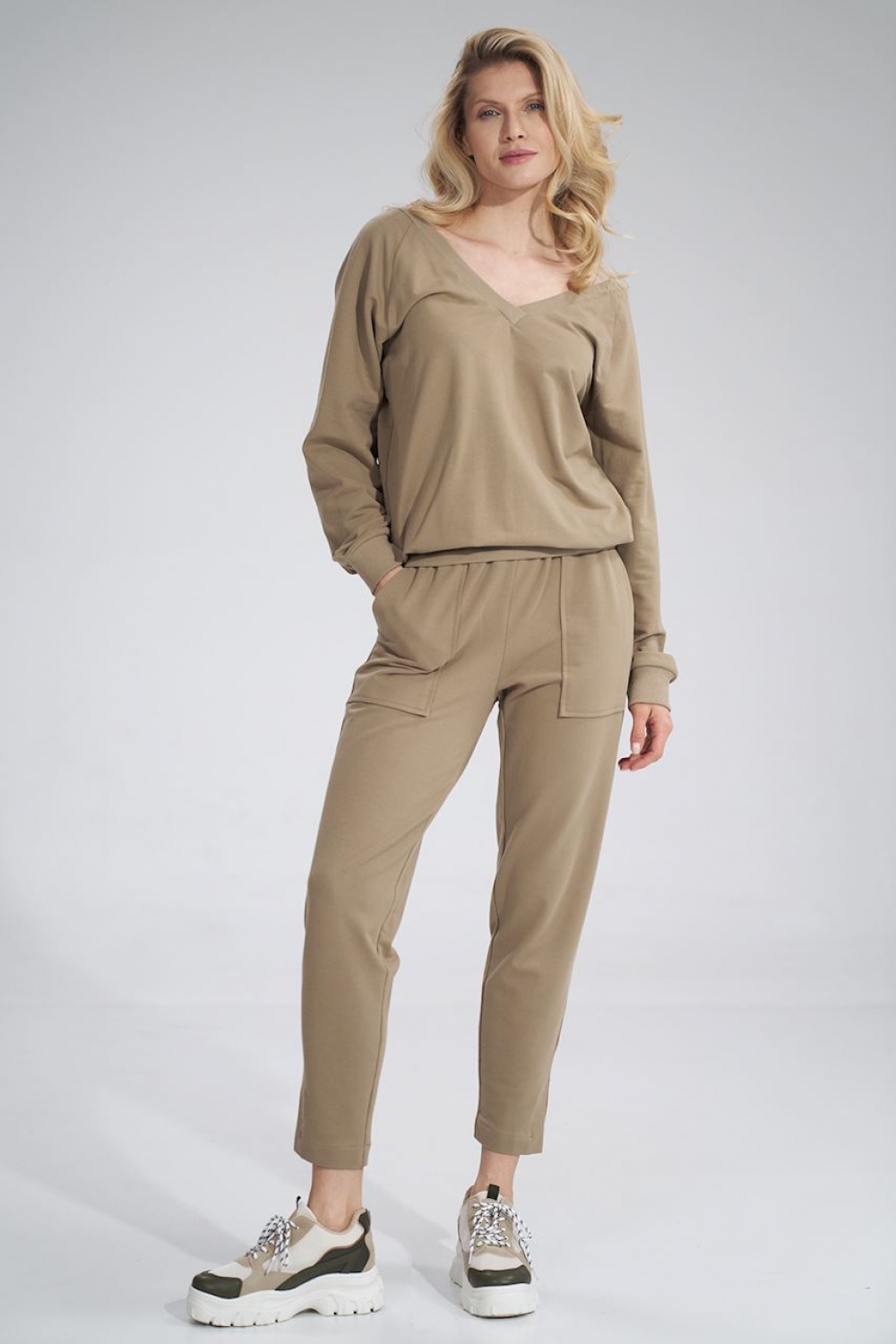 Bluza Damska Model M799 Beige - Figl - obrazek 3