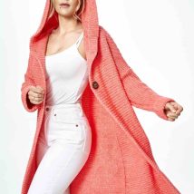 Sweter Kardigan Model M884 Coral – Figl