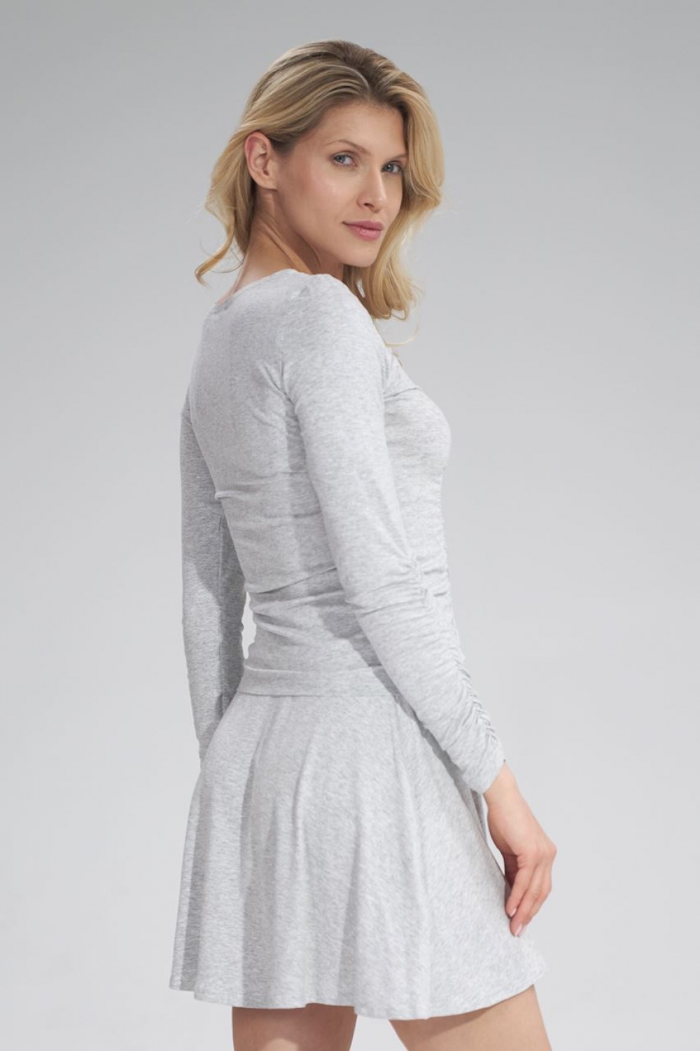 Bluzka Model M788 Grey Melange - Figl - obrazek 4