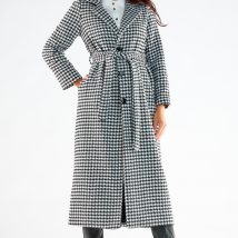 Płaszcz Damski Model A547 Houndstooth – awama