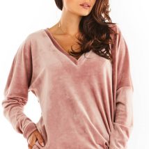 Bluza Damska Model A376 Pink Welur – awama