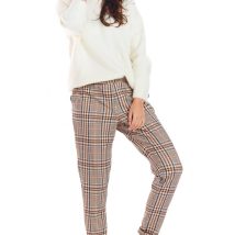 Spodnie Damskie Model A365 Brown Krata – awama