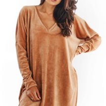 Sukienka Model A378 Beige Welur – awama