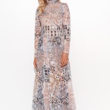 Sukienka Model M764 Szyfon 37 – Makadamia