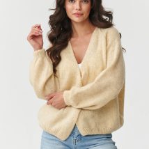 Sweter Kardigan Model S170 Beige – Makadamia