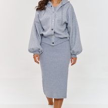 Sukienka Komplet Model A6 Grey Melange – Makadamia