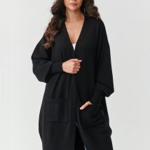 Sweter Kardigan Model S167 Black – Makadamia