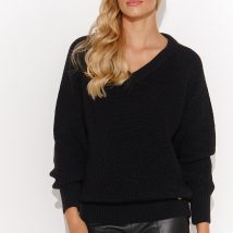 Sweter Damski Model S140 Black – Makadamia