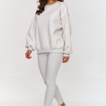 Spodnie Komplet Model A1 Beige Melange – Makadamia