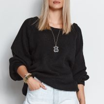 Sweter Damski Model S114 Black – Makadamia