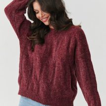 Sweter Damski Model S169 Bordo – Makadamia