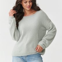 Sweter Damski Model S171 Light Grey – Makadamia