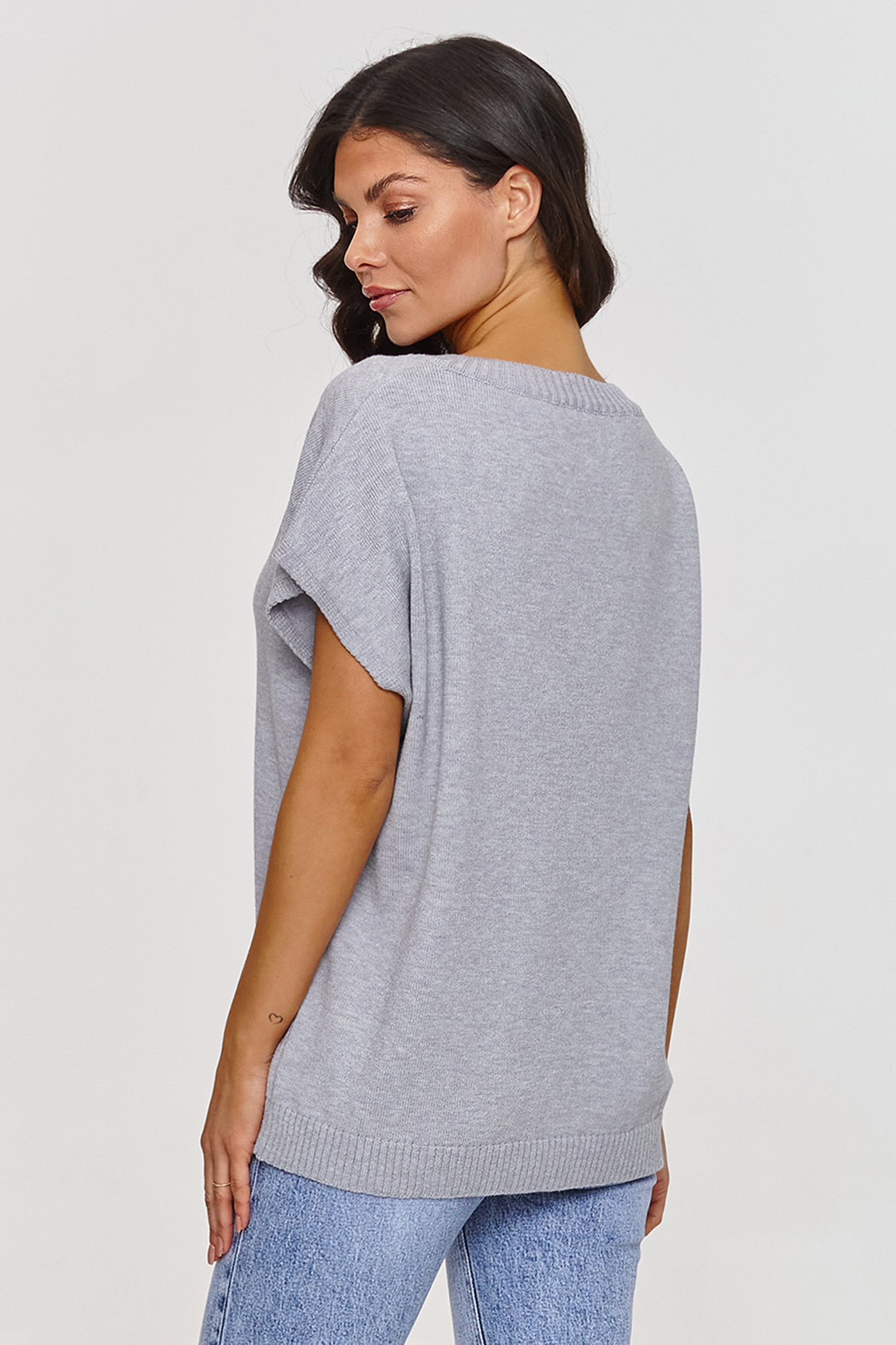 Kamizelka Model S157 Grey Melange - Makadamia - obrazek 4