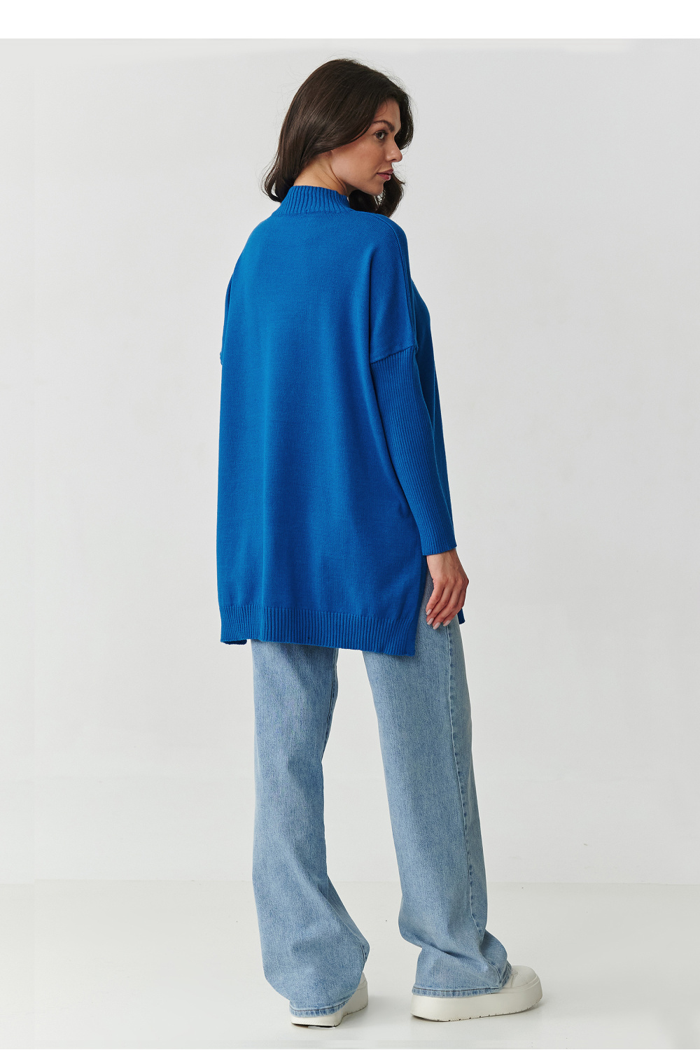 Sweter Damski Model S164 Blue Jeans - Makadamia - obrazek 4