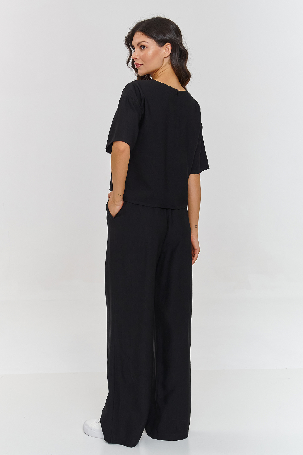 Spodnie Komplet Model M881 Black - Makadamia - obrazek 3