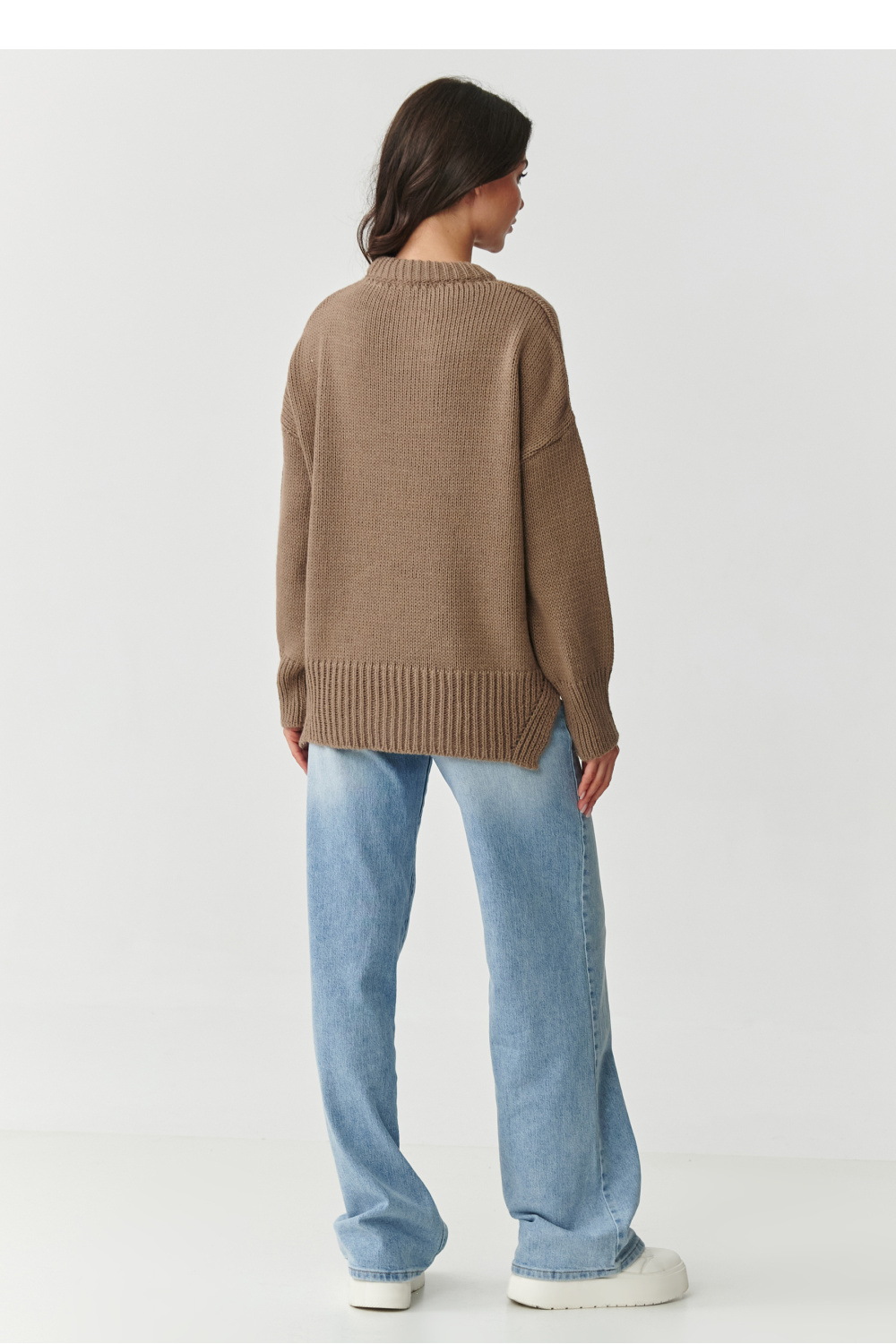 Sweter Damski Model S159 Cappuccino - Makadamia - obrazek 4