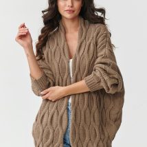 Sweter Kardigan Model S163 Cappuccino – Makadamia