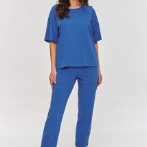 Spodnie Komplet Model M865 Indygo – Makadamia