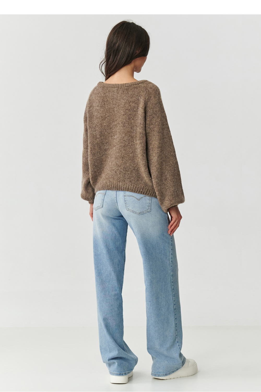 Sweter Damski Model S168 Tabacco - Makadamia - obrazek 4