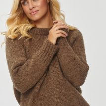 Sweter Damski Model S150 Brown – Makadamia