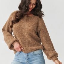Sweter Damski Model S168 Ochra – Makadamia