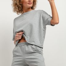 Bluzka Model T386/2 Light Grey – Tessita