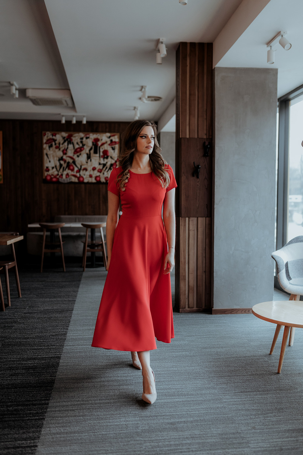 Sukienka Model T372/5 Malina - Tessita - obrazek 3