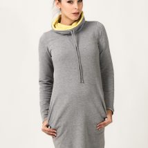 Sukienka Model Kaja 8 Light Grey/Yellow – Tessita