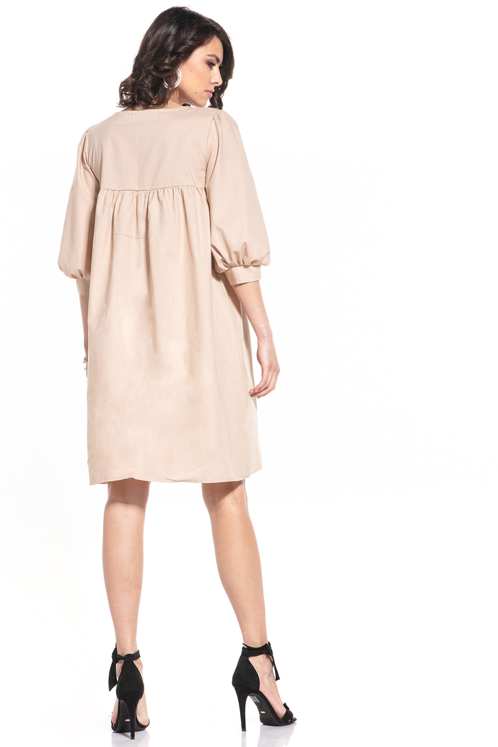 Sukienka Model T342/5 Cappuccino - Tessita - obrazek 3