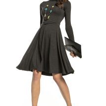 Sukienka Model T289/1 Dark Grey – Tessita