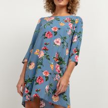 Sukienka Model T391/2 Big Flowers/Blue – Tessita