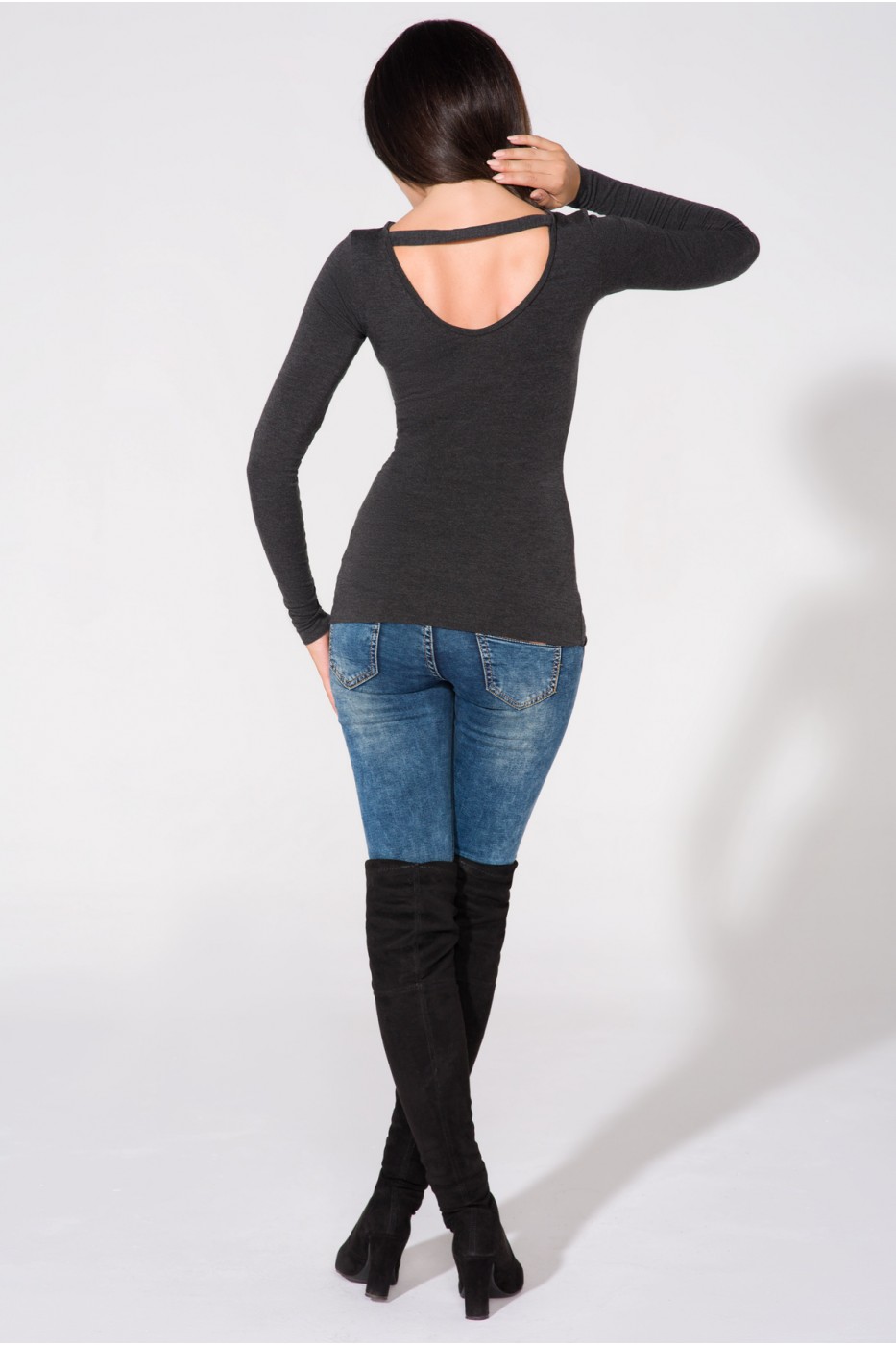 Bluzka Model T149 Dark Grey - Tessita - obrazek 4