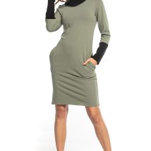 Sukienka Model T360/6 Khaki/Black – Tessita