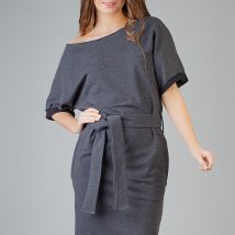 Sukienka Model Aleksandra 9 Dark Grey – Tessita