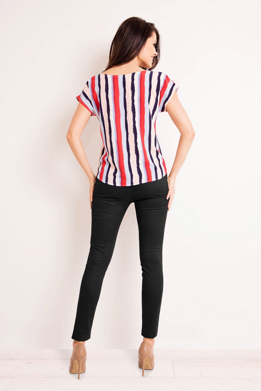 Bluzka Model M131 Multicolor Paski - Infinite You - obrazek 4