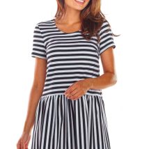 Sukienka Model M205 Paski Black – Infinite You