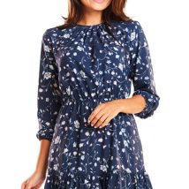 Sukienka Model M178 Flowers Navy 2 – Infinite You